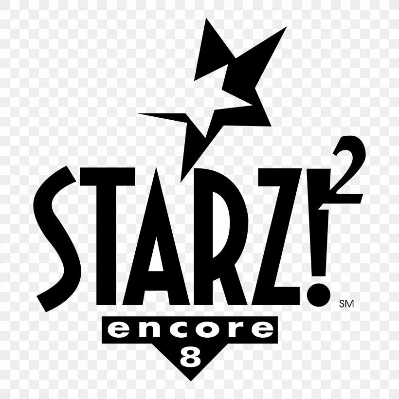 Logo Starz Encore Company Brand, PNG, 2400x2400px, Logo, Area, Black, Black And White, Brand Download Free