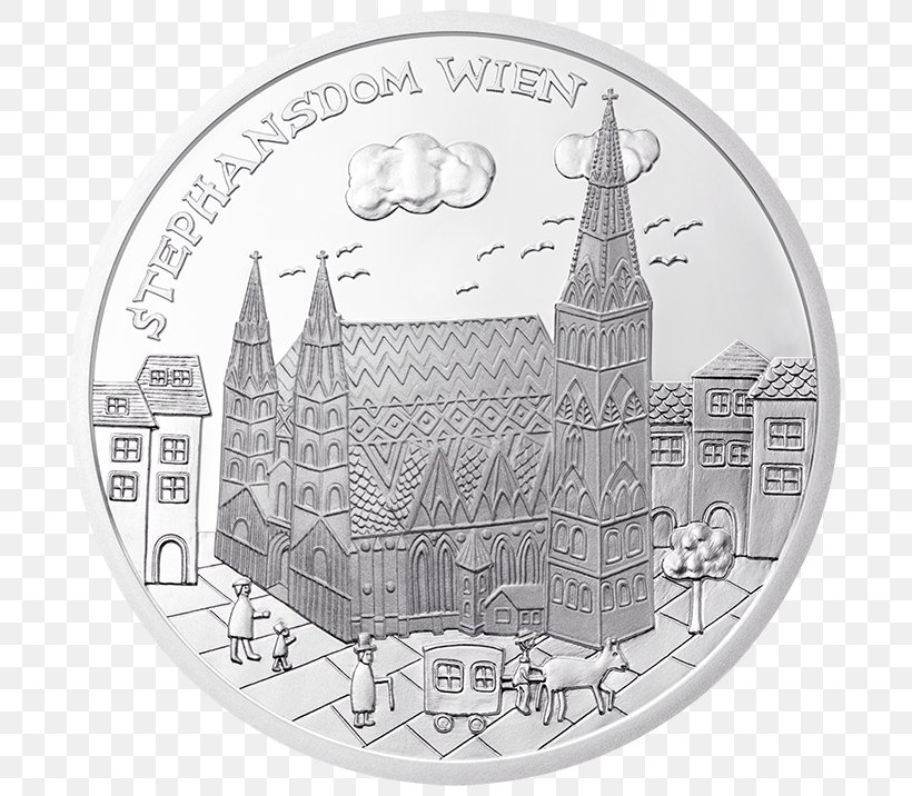 Silver Coin Silver Coin Austrian Mint Euro Coins, PNG, 716x716px, Coin, Architecture, Austria, Austrian Mint, Coin Grading Download Free