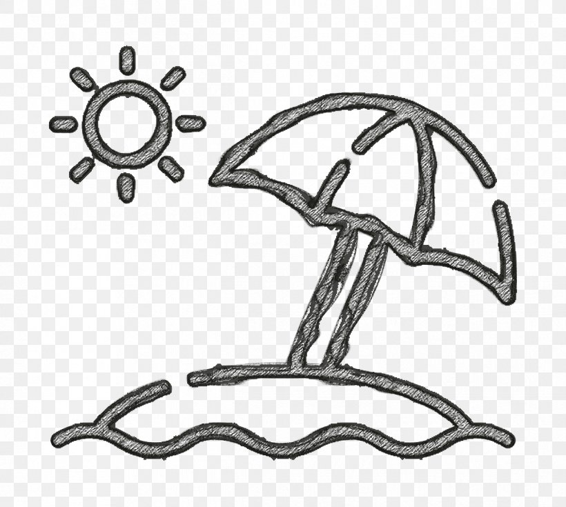 Beach Icon Summer Icon Sun Umbrella Icon, PNG, 1246x1118px, Beach Icon, Auto Part, Blackandwhite, Coloring Book, Line Art Download Free