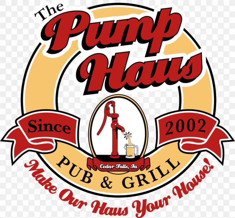 Pump Haus Pub & Grill Clip Art Brand Logo Mitsui Cuisine M, PNG, 1000x931px, Brand, Area, Artwork, Bartender, Cedar Falls Download Free