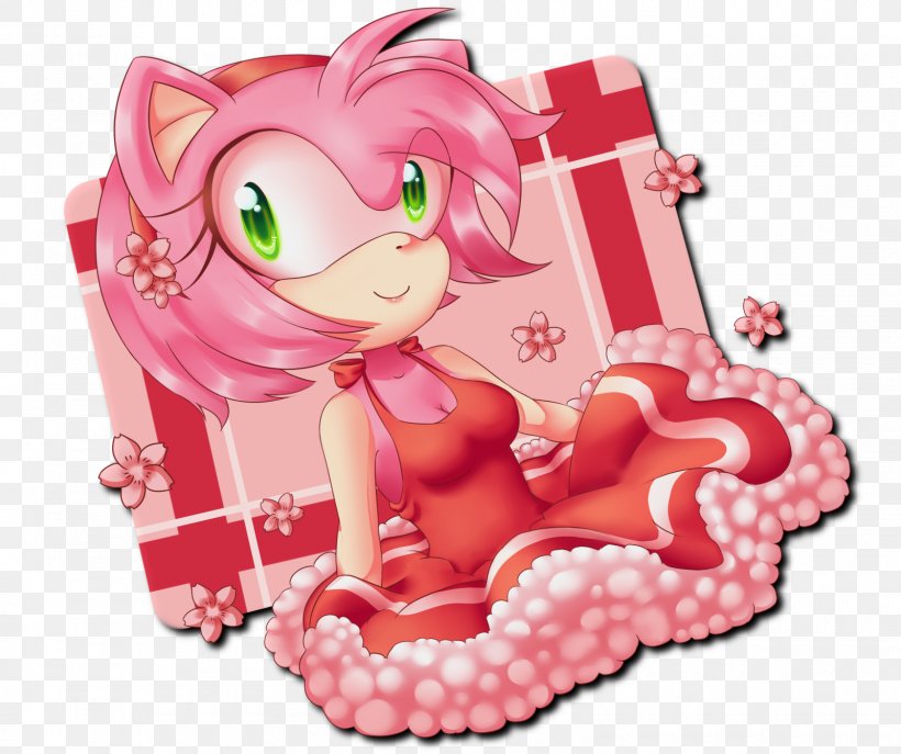 Amy Rose Ariciul Sonic Tails Shadow The Hedgehog Sonic The Hedgehog 2, PNG, 1600x1342px, Watercolor, Cartoon, Flower, Frame, Heart Download Free