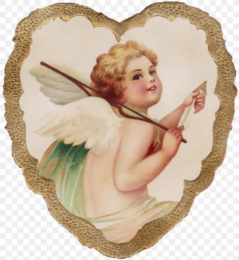 Fictional Character Angel Cupid Supernatural Creature Wing, PNG, 1886x2052px, Watercolor, Angel, Cupid, Fictional Character, Paint Download Free