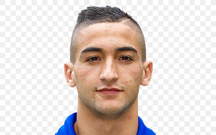 Hakim Ziyech FC Twente Morocco National Football Team 2018 FIFA World Cup SC Heerenveen, PNG, 512x512px, 2018 Fifa World Cup, Hakim Ziyech, Afc Ajax, Buzz Cut, Cheek Download Free