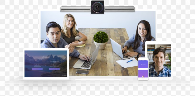 Highfive Videotelephony Unified Communications As A Service Handheld Devices, PNG, 1744x858px, Highfive, Beeldtelefoon, Business, Cloud Computing, Collaboration Download Free
