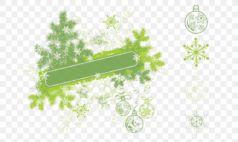 Christmas Euclidean Vector Snowflake, PNG, 700x490px, Christmas, Banner, Brush, Christmas Tree, Flora Download Free