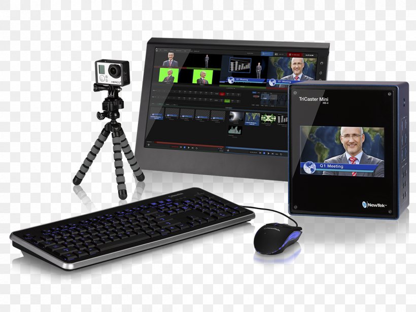 High-definition Video NewTek TriCaster Mini HD-4i Serial Digital Interface, PNG, 1200x900px, Video, Broadcasting, Camera Accessory, Computer Monitors, Display Device Download Free