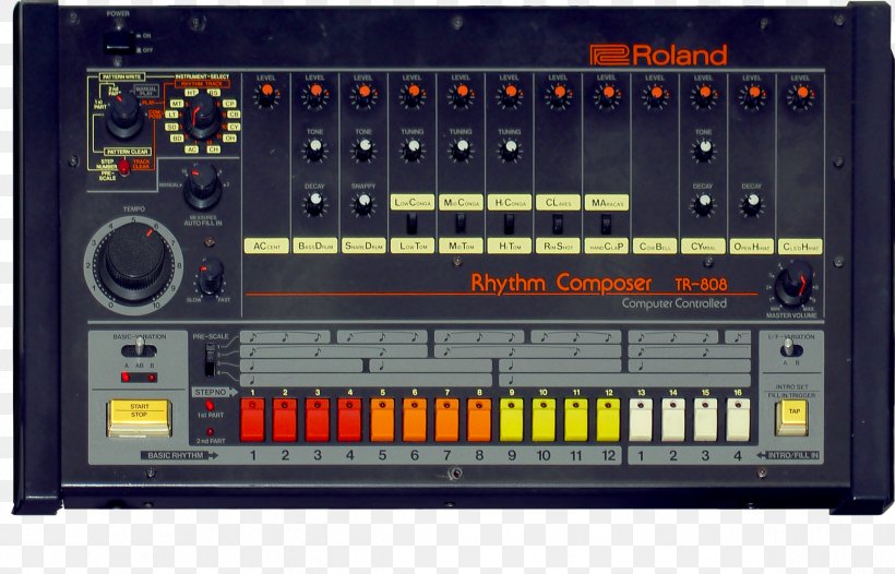 Roland TR-808 Drum Machine Roland TR-909 808s & Heartbreak Roland Corporation, PNG, 2384x1531px, Watercolor, Cartoon, Flower, Frame, Heart Download Free
