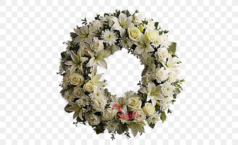 Floristry Wreath Flower Delivery Funeral, PNG, 500x500px, Floristry, Artificial Flower, Coffin, Cut Flowers, Decor Download Free
