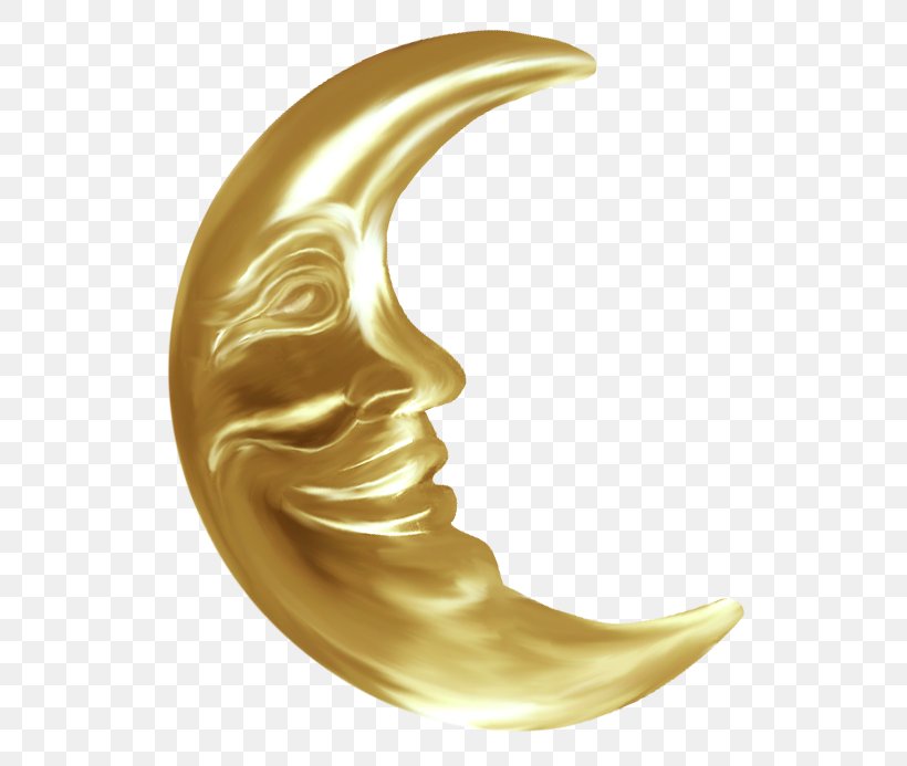 Moon Clip Art, PNG, 562x693px, Moon, Cartoon, Crescent, Gold, Lunar ...