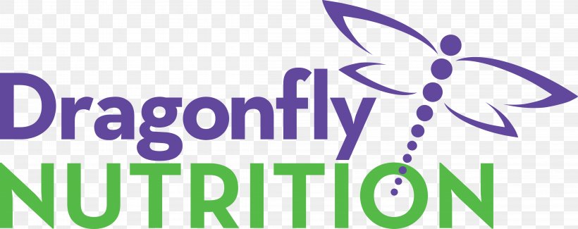Dragonfly Nutrition Logo Graphic Design Eating Violet, PNG, 4583x1821px, Dragonfly Nutrition, Area, Brand, Customer, Eating Download Free
