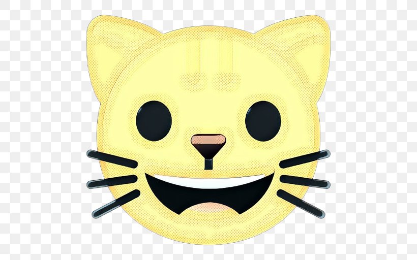 Smiley Face, PNG, 512x512px, Pop Art, Apple Color Emoji, Cartoon, Cat, Emoji Download Free