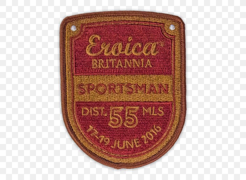 Textile Eroica Britannia Label Embroidered Patch Souvenir, PNG, 600x600px, Textile, Badge, Brand, Emblem, Embroidered Patch Download Free