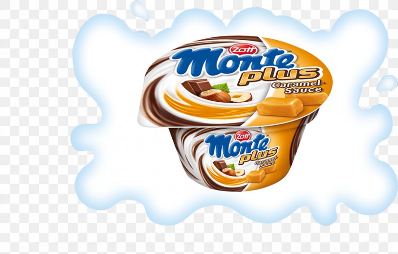 Zott Monte Dessert Flavor Caramel, PNG, 850x544px, Zott, Brand, Caramel, Chocolate, Convenience Food Download Free