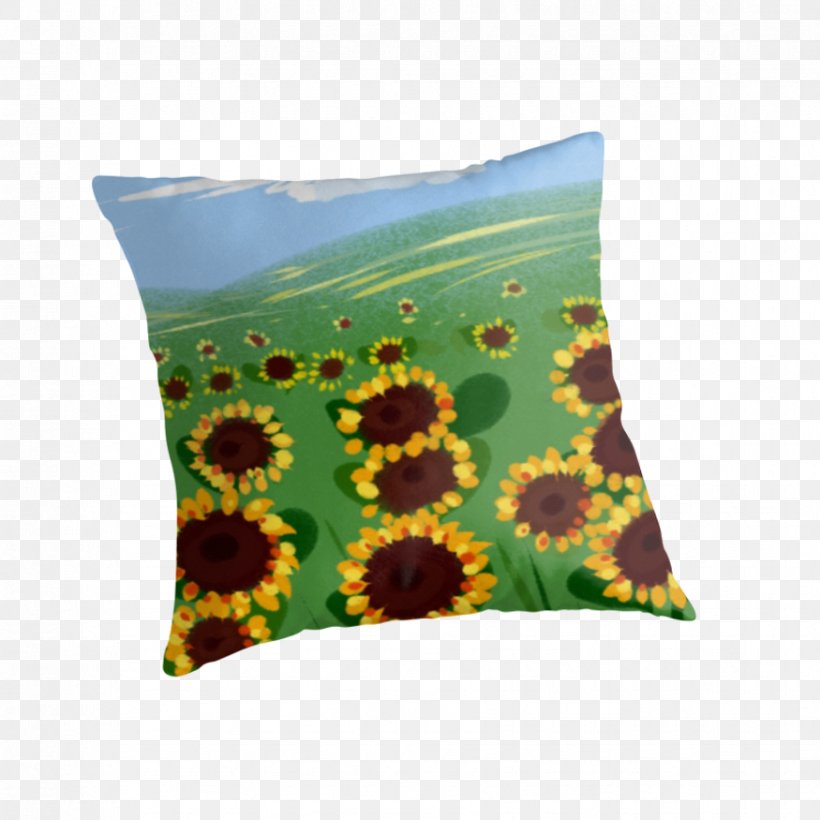 Cushion Throw Pillows Sunflower M, PNG, 875x875px, Cushion, Flower, Grass, Pillow, Sunflower Download Free