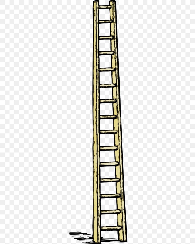 Ladder Cartoon, PNG, 512x1024px, Watercolor, Art, Climbing, Firefighter, Ladder Download Free