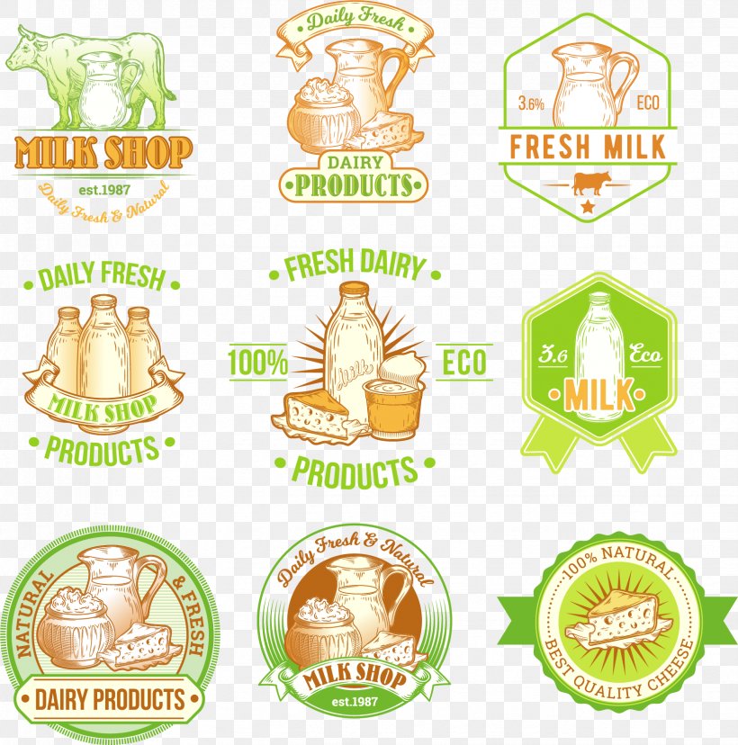 Milk Label Dairy Product Illustration, PNG, 1654x1671px, Milk, Cattle, Clip Art, Dairy, Dairy Cattle Download Free