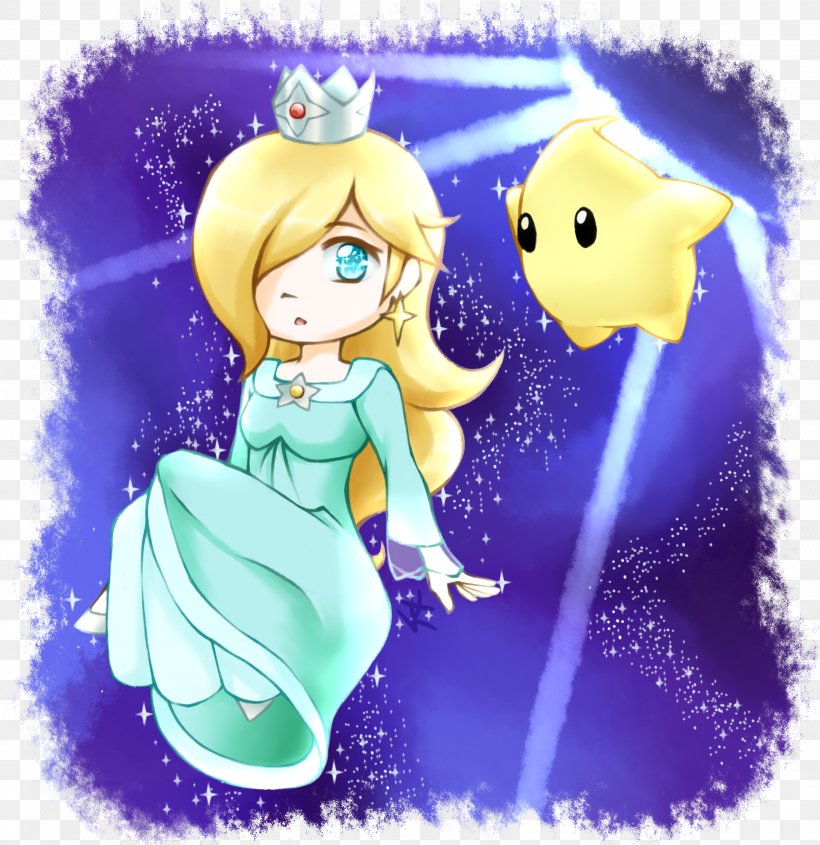 Rosalina Kirby Super Mario Galaxy Princess Peach Drawing, PNG, 1804x1860px, Watercolor, Cartoon, Flower, Frame, Heart Download Free