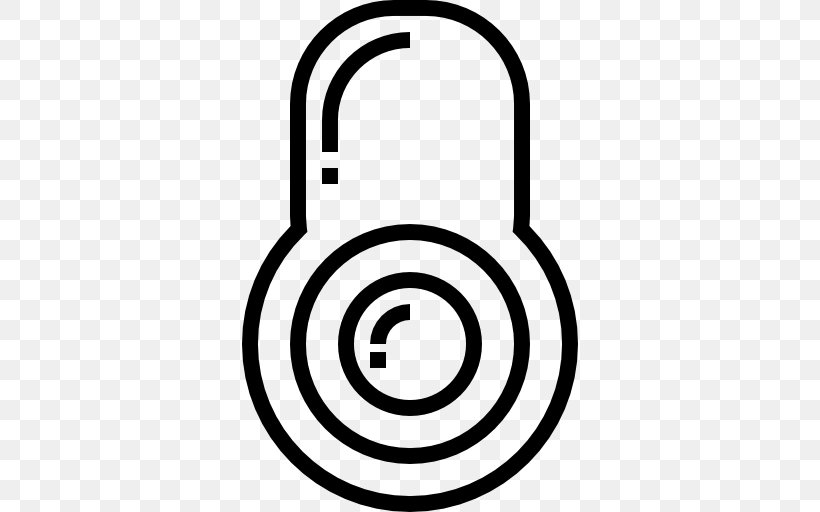 Padlock Technology White Clip Art, PNG, 512x512px, Padlock, Area, Black And White, Symbol, Technology Download Free