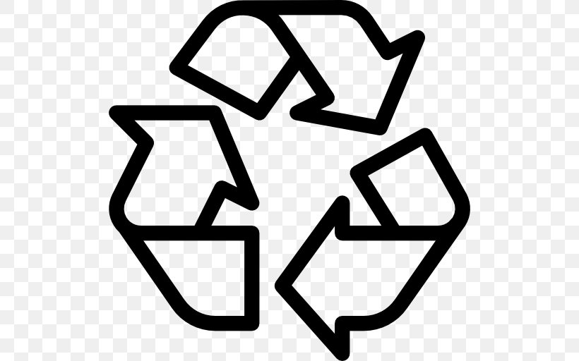 Recycling Symbol Rubbish Bins & Waste Paper Baskets Recycling Bin Recycling Codes, PNG, 512x512px, Recycling Symbol, Area, Black And White, Business, Paper Recycling Download Free