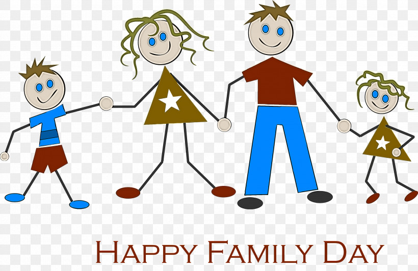 Family Day Happy Family Day Family, PNG, 2999x1946px, Family Day, Cartoon, Celebrating, Community, Family Download Free
