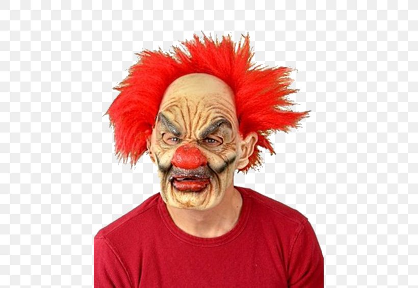 Latex Mask Clown Clothing Costume, PNG, 451x565px, Mask, Clothing, Clothing Accessories, Clown, Costume Download Free