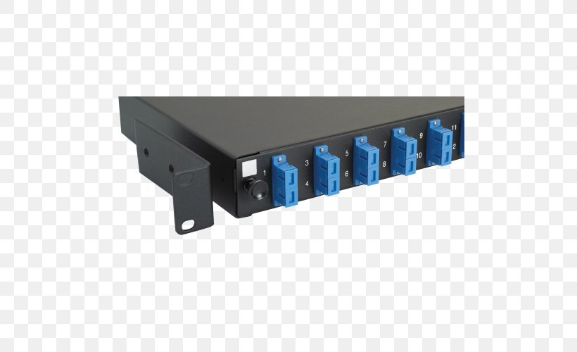 Optical Fiber Connector Patch Panels Optics, PNG, 500x500px, 19inch Rack, Optical Fiber, Adapter, Circuit Component, Computer Port Download Free