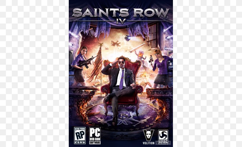 Saints Row IV Saints Row: The Third Saints Row 2 Xbox 360 Saints Row: Gat Out Of Hell, PNG, 500x500px, Saints Row Iv, Action Figure, Action Film, Deep Silver, Downloadable Content Download Free