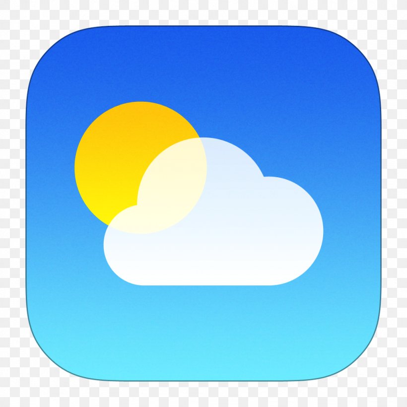 Blue Sky Yellow Computer Wallpaper Daytime, PNG, 1024x1024px, Iphone 6s, App Store, Blue, Cloud, Daytime Download Free