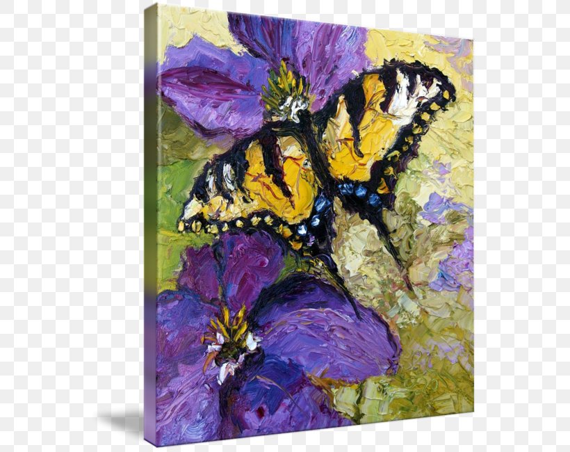 Oil Painting Reproduction Flower Purple Art Violet, PNG, 559x650px, Oil Painting Reproduction, Art, Artist, Artwork, Brush Footed Butterfly Download Free