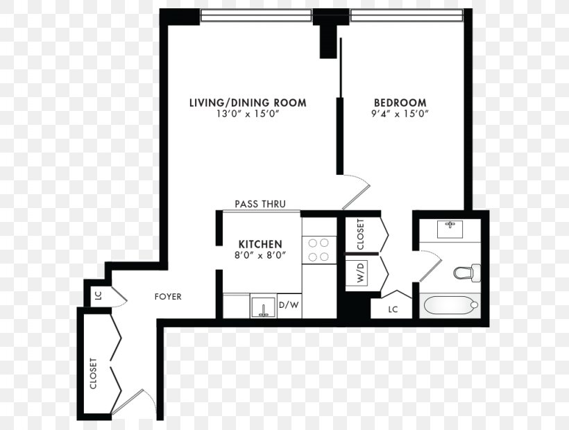 Floor Plan Rush Street MIX Apartment 0, PNG, 1024x775px, Floor Plan, Apartment, Area, Black And White, Brand Download Free