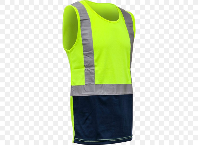Gilets High-visibility Clothing T-shirt Sleeveless Shirt Retroreflective Sheeting, PNG, 600x600px, Gilets, Active Tank, Clothing, Green, Highvisibility Clothing Download Free