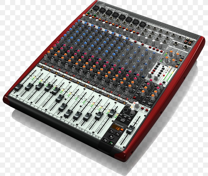 Microphone Audio Mixers Behringer Xenyx X1204USB Behringer Mixer Xenyx Behringer X1832USB, PNG, 800x693px, Microphone, Audio, Audio Equipment, Audio Mixers, Behringer Download Free