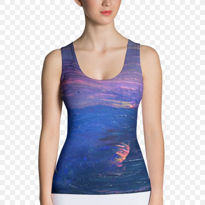 T-shirt Crop Top Tanktop Clothing, PNG, 1000x1000px, Watercolor, Cartoon, Flower, Frame, Heart Download Free