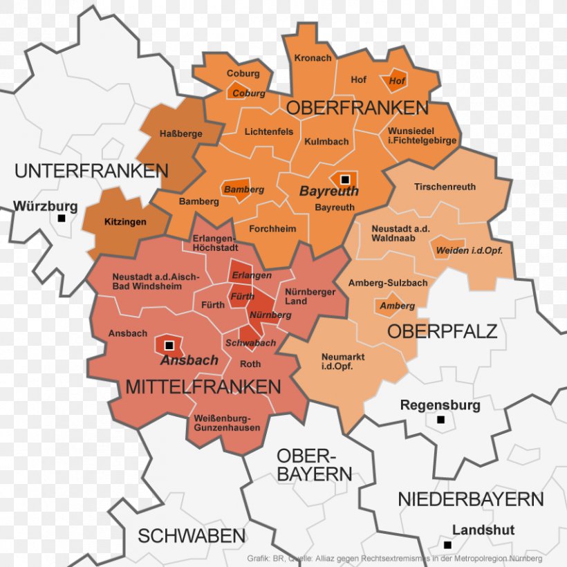 Upper Franconia Upper Palatinate Nuremberg Metropolitan Region Lower Franconia, PNG, 854x854px, Upper Franconia, Area, Diagram, Districts Of Germany, Franconia Download Free