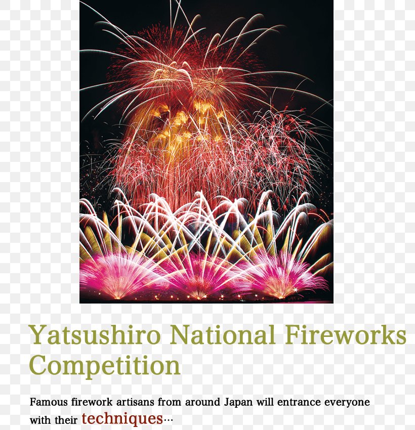 Fireworks Yatsushiro Sea Yatsushiro Myoken Festival Yatsushiro Station Trio De Rios Mais Rápidos Do Japão, PNG, 800x850px, Fireworks, Advertising, City, Event, Fireworks Competitions Download Free