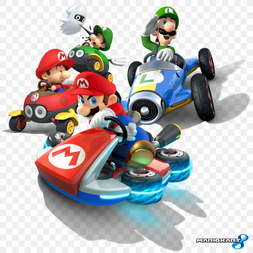 Super Mario Kart Mario Kart 8 Mario Bros. Mario Kart 7 Mario Kart DS, PNG, 1024x1024px, Super Mario Kart, Bowser, Figurine, Go Kart, Luigi Download Free