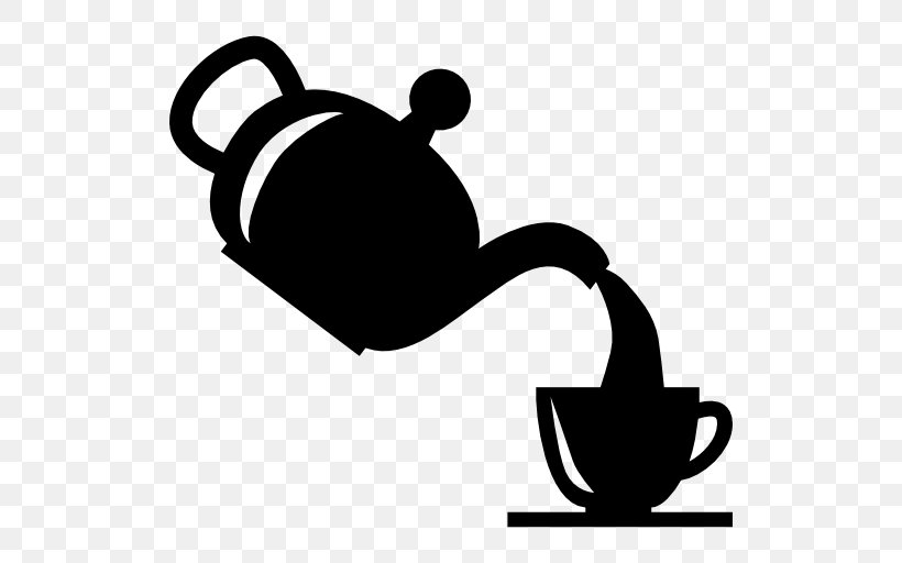 Teapot Coffee Cup Mug, PNG, 512x512px, Tea, Artwork, Black, Black And White, Bowl Download Free