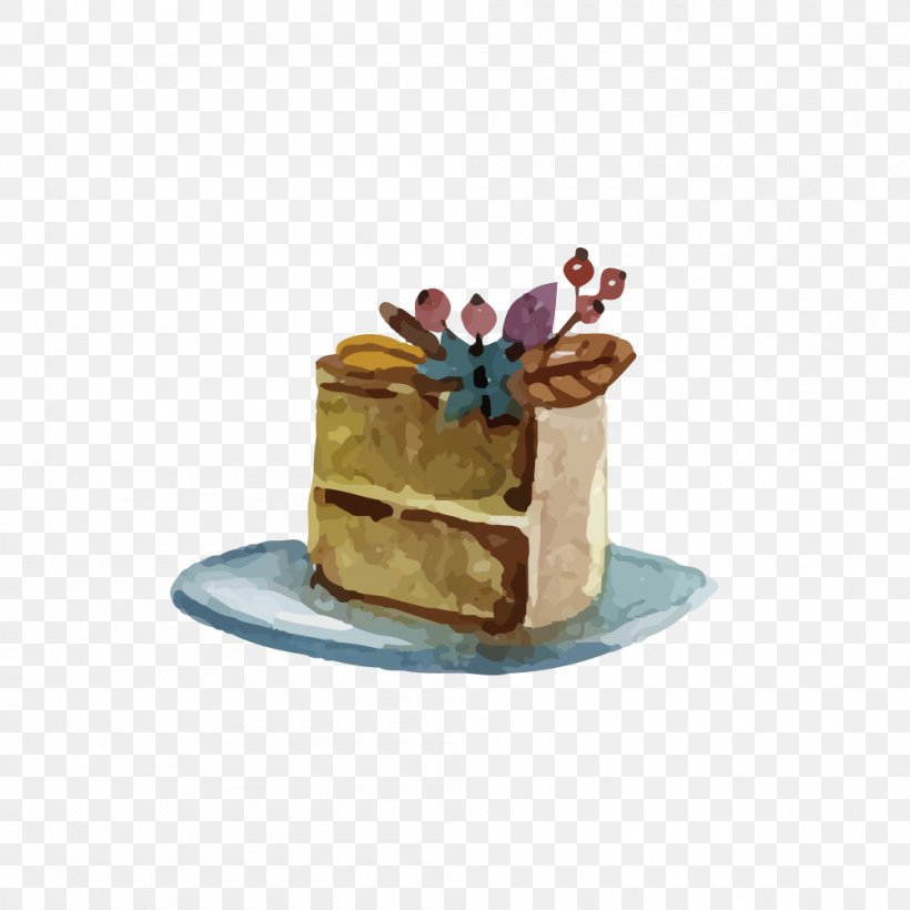 Euclidean Vector, PNG, 1000x1000px, Dessert, Buttercream, Cake, Chocolate Cake, Drawing Download Free