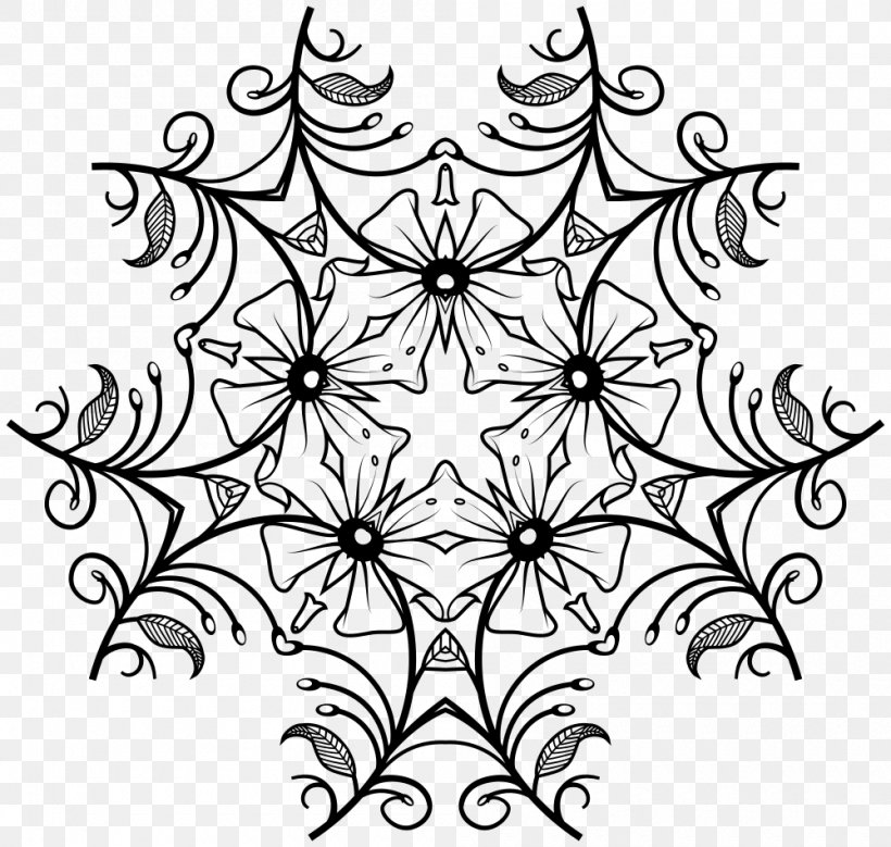 Floral Design Art Black And White, PNG, 1000x951px, Floral Design, Art, Artwork, Black, Black And White Download Free