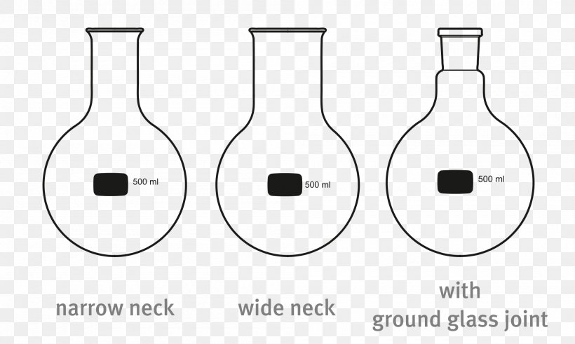 Laboratory Flasks Round-bottom Flask Erlenmeyer Flask Volumetric Flask, PNG, 2000x1200px, Laboratory Flasks, Beaker, Black And White, Bottle, Brand Download Free