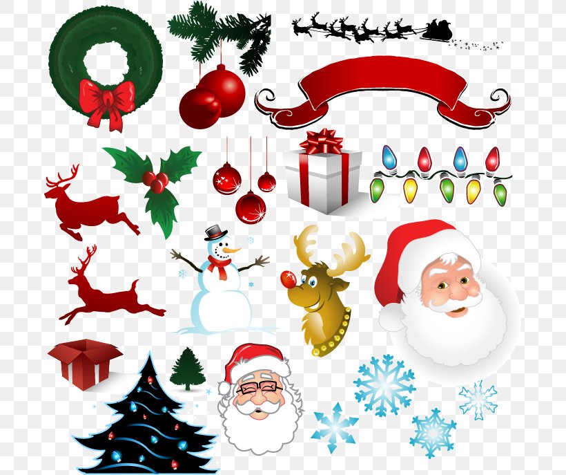 Santa Claus Christmas Decoration New Year, PNG, 691x687px, Santa Claus, Art, Artwork, Christmas, Christmas Card Download Free
