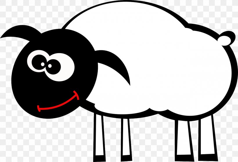 Sheep Cattle Goat Grazing Clip Art, PNG, 1280x872px, Sheep, Area, Artwork, Black, Black And White Download Free