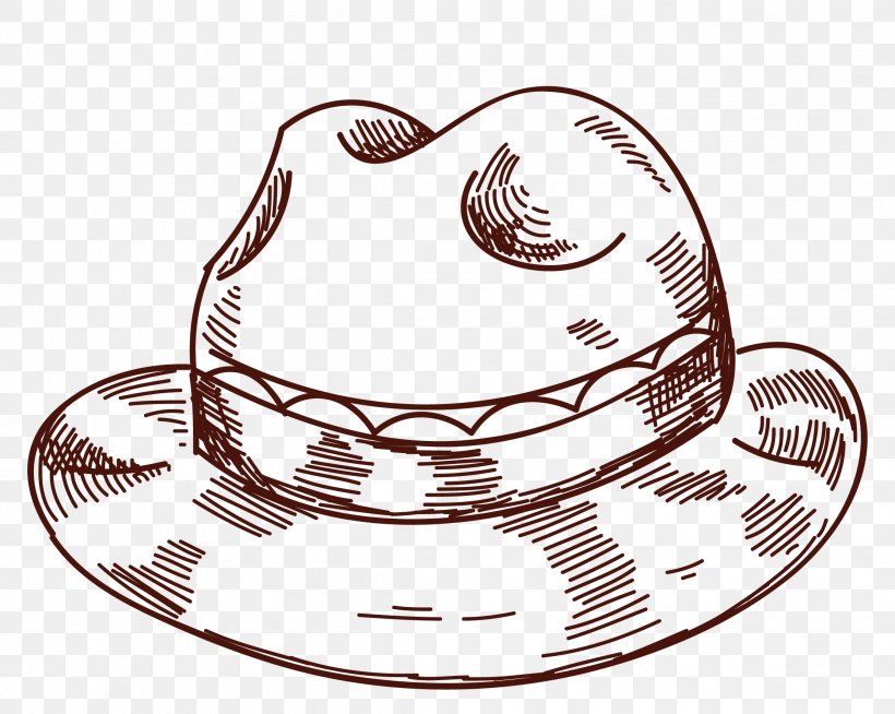 Straw Hat Clip Art, PNG, 2225x1776px, Hat, Black And White, Cartoon, Cowboy, Drawing Download Free
