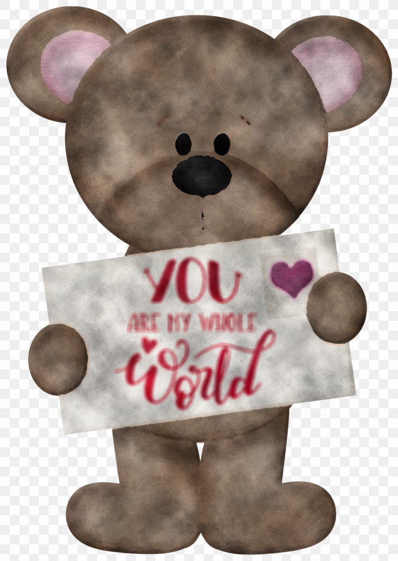 You Are My Whole World Valentines Day Valentine, PNG, 2131x3000px, Valentines Day, Bears, Meter, Quotes, Snout Download Free
