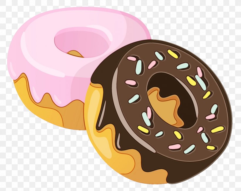 Chocolate Cartoon, PNG, 1289x1024px, Watercolor, Bagel, Baked Goods, Chocolate, Coffee And Doughnuts Download Free
