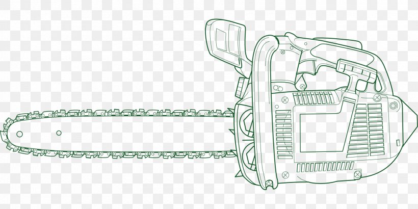 Chainsaw Clip Art, PNG, 1920x960px, Chainsaw, Artwork, Auto Part, Chain, Drawing Download Free