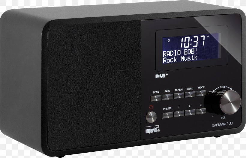 DAB+ Table Top Radio Imperial Dabman 100 AUX FM Broadcasting Digital Radio Digital Audio Broadcasting, PNG, 3000x1935px, Fm Broadcasting, Audio, Audio Receiver, Auxeingang, Digital Audio Broadcasting Download Free