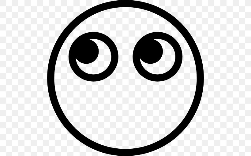 Emoticon Emoji Smiley, PNG, 512x512px, Emoticon, Area, Black And White, Emoji, Emotion Download Free