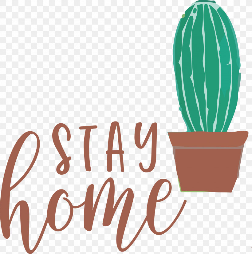 STAY HOME, PNG, 2978x3000px, Stay Home, Biology, Cactus, Flower, Logo Download Free