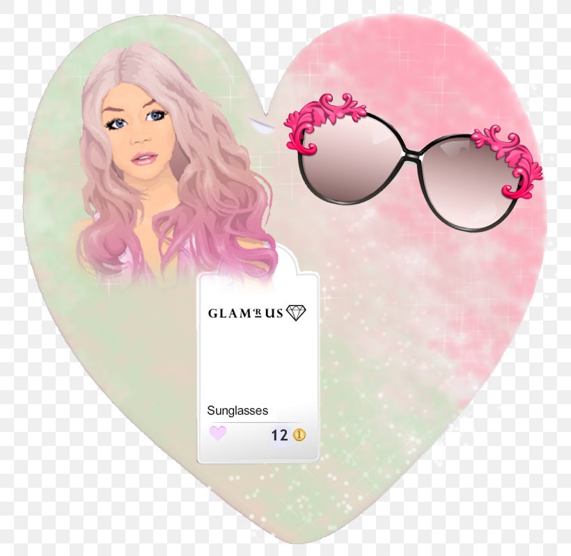 Sunglasses Health Pink M, PNG, 787x798px, Glasses, Eyewear, Health, Heart, Pink Download Free
